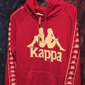 Kappa Red Hoodie with Logo